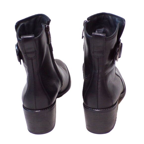 🆕PAUL GREEN Vanessa Block Heel Ankle Bootie Boot 8 Black - Picture 9 of 16